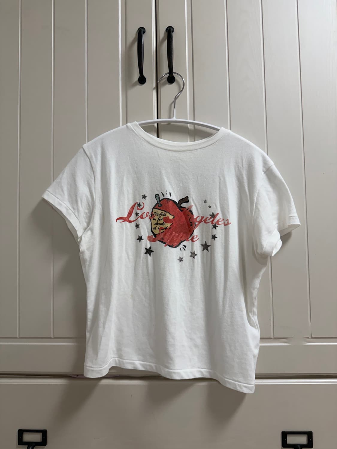 글로니(Glowny) APPLE GRAPHIC TEE 애플 티 화이트 s 상품이미지3