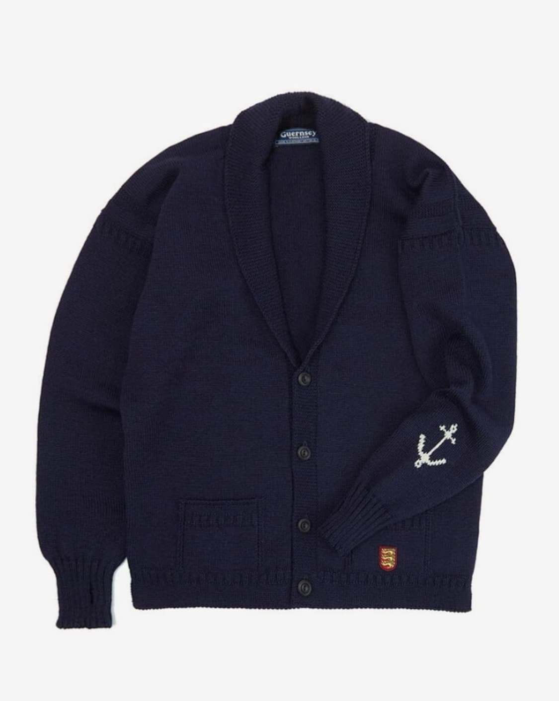 건지울른스 100% 퓨어양모 숄카라 가디건105 상품이미지1