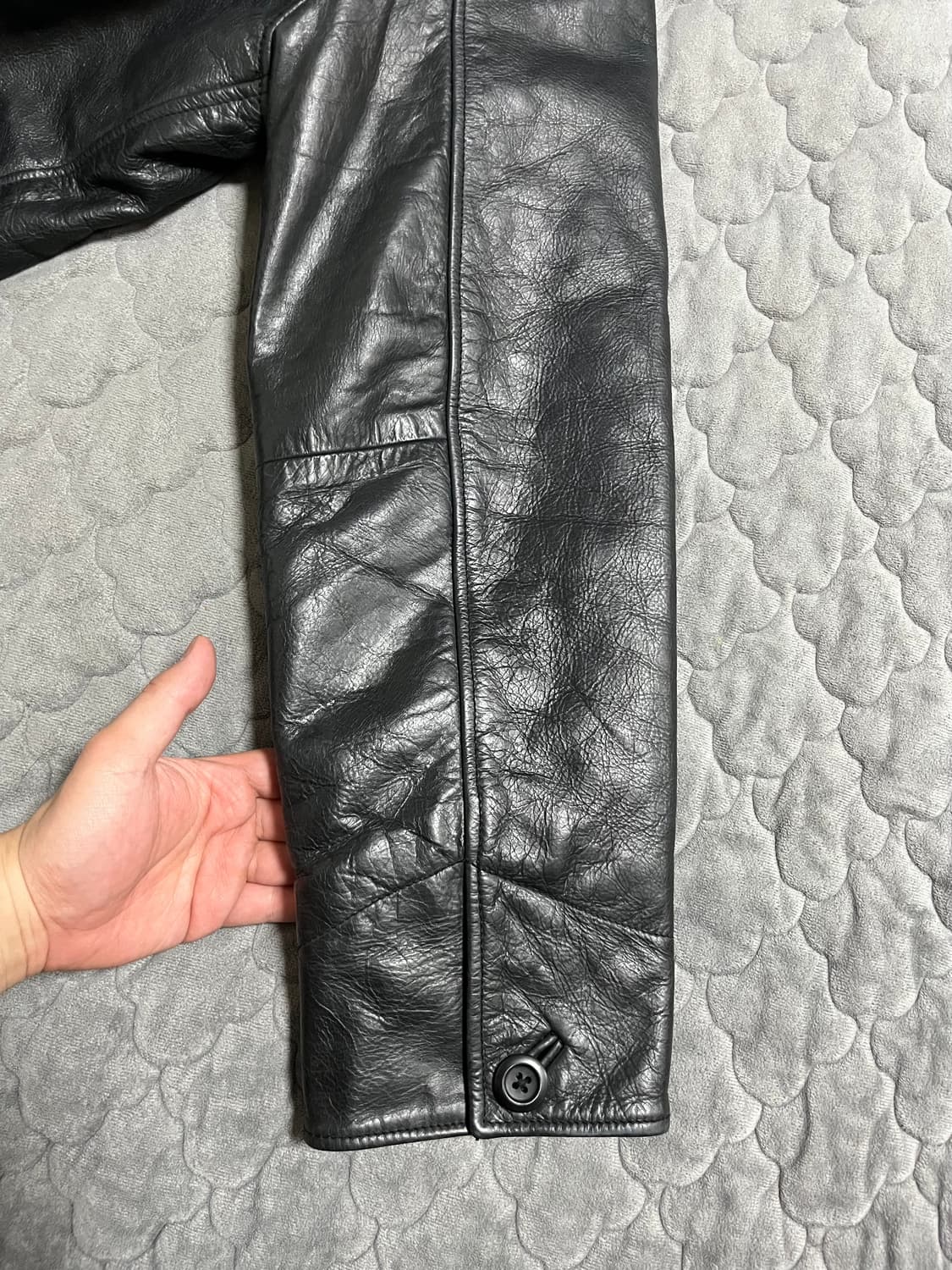 [GAP] old gap 올드갭 레더 카코트 블랙 L 상품이미지5