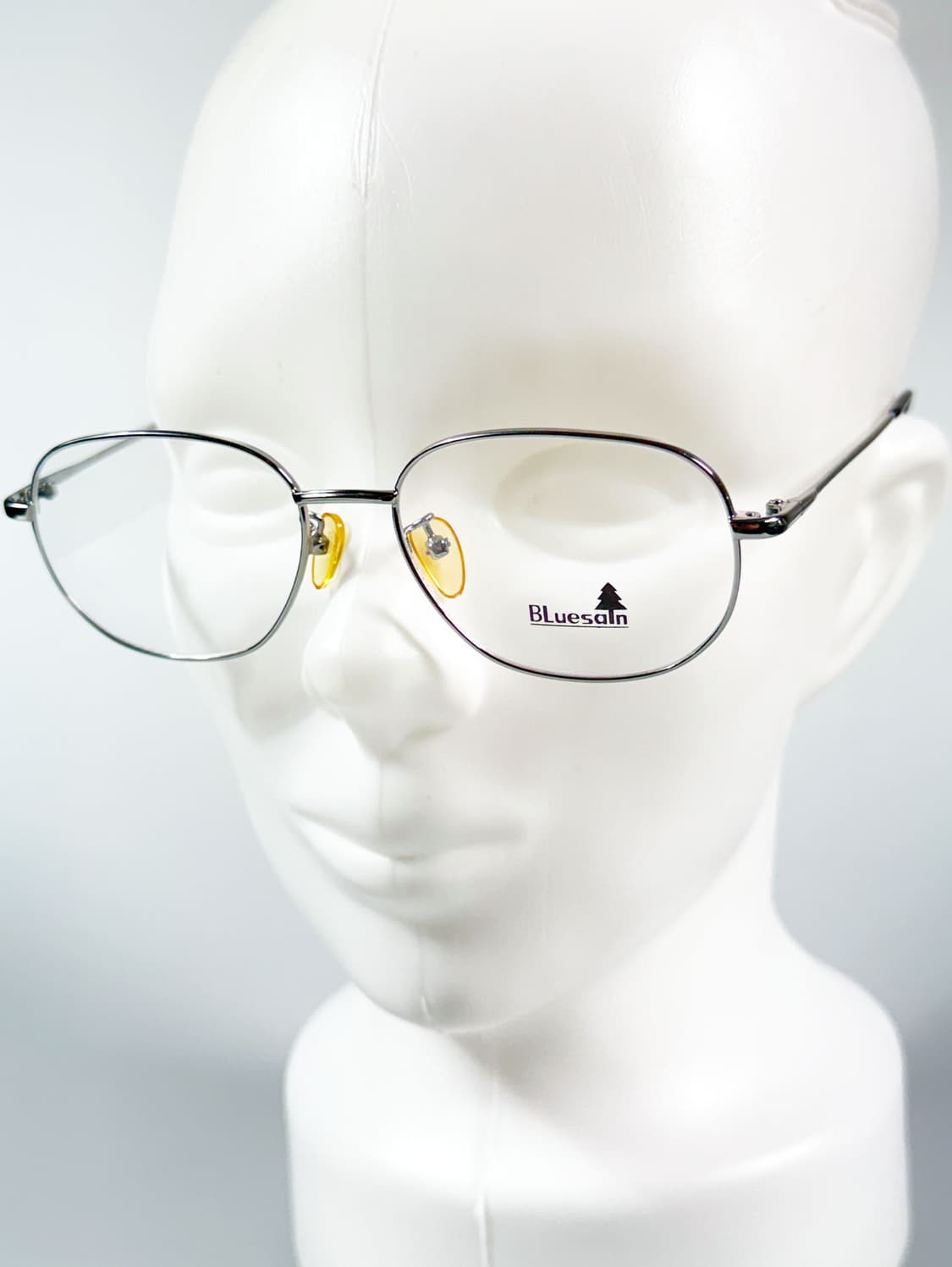 90s BLUESAIN 실버 메탈 슬림 스퀘어 메탈 빈티지 안경 상품이미지8