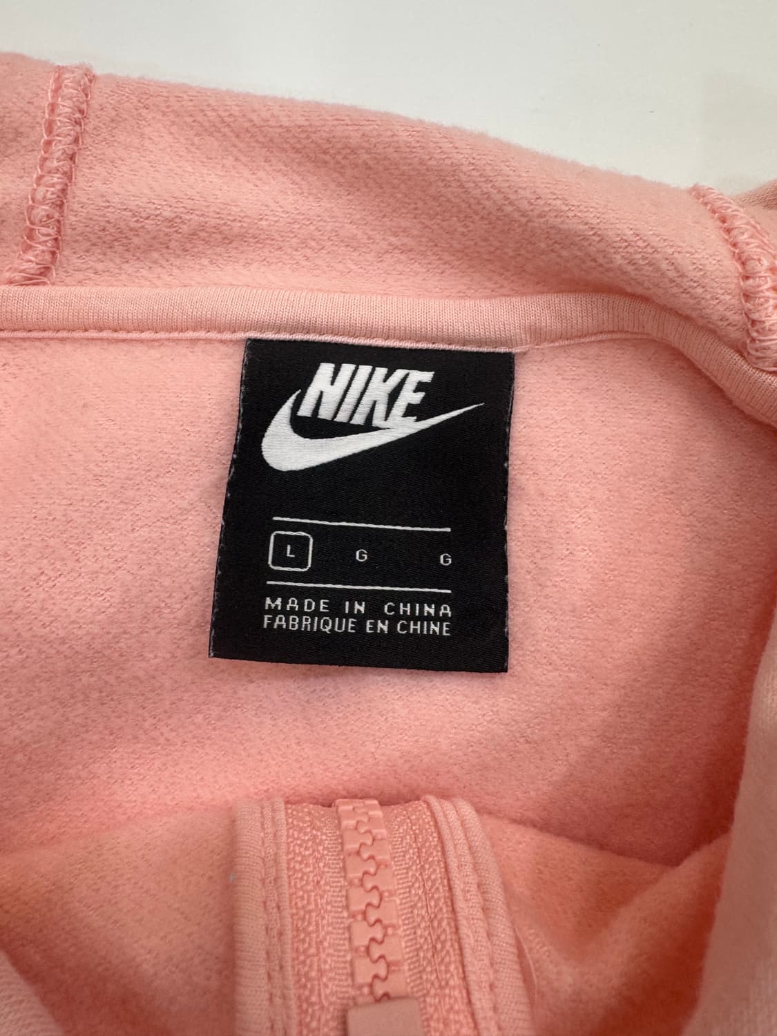 나이키(NIKE) 핑크 로고 후드 집업 상품이미지3
