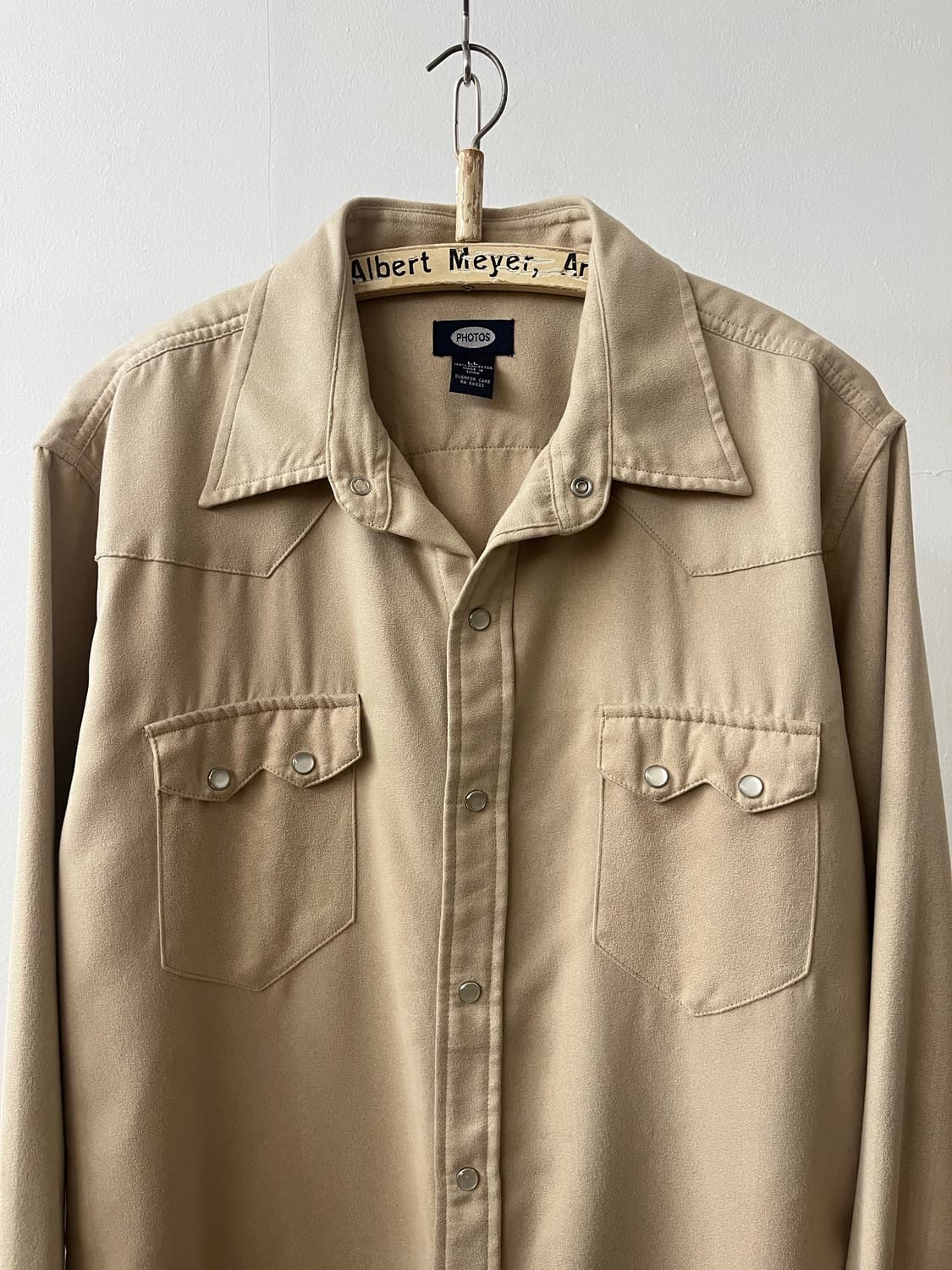 빈티지 펄 스냅 스웨이드 웨스턴 셔츠 상품이미지3