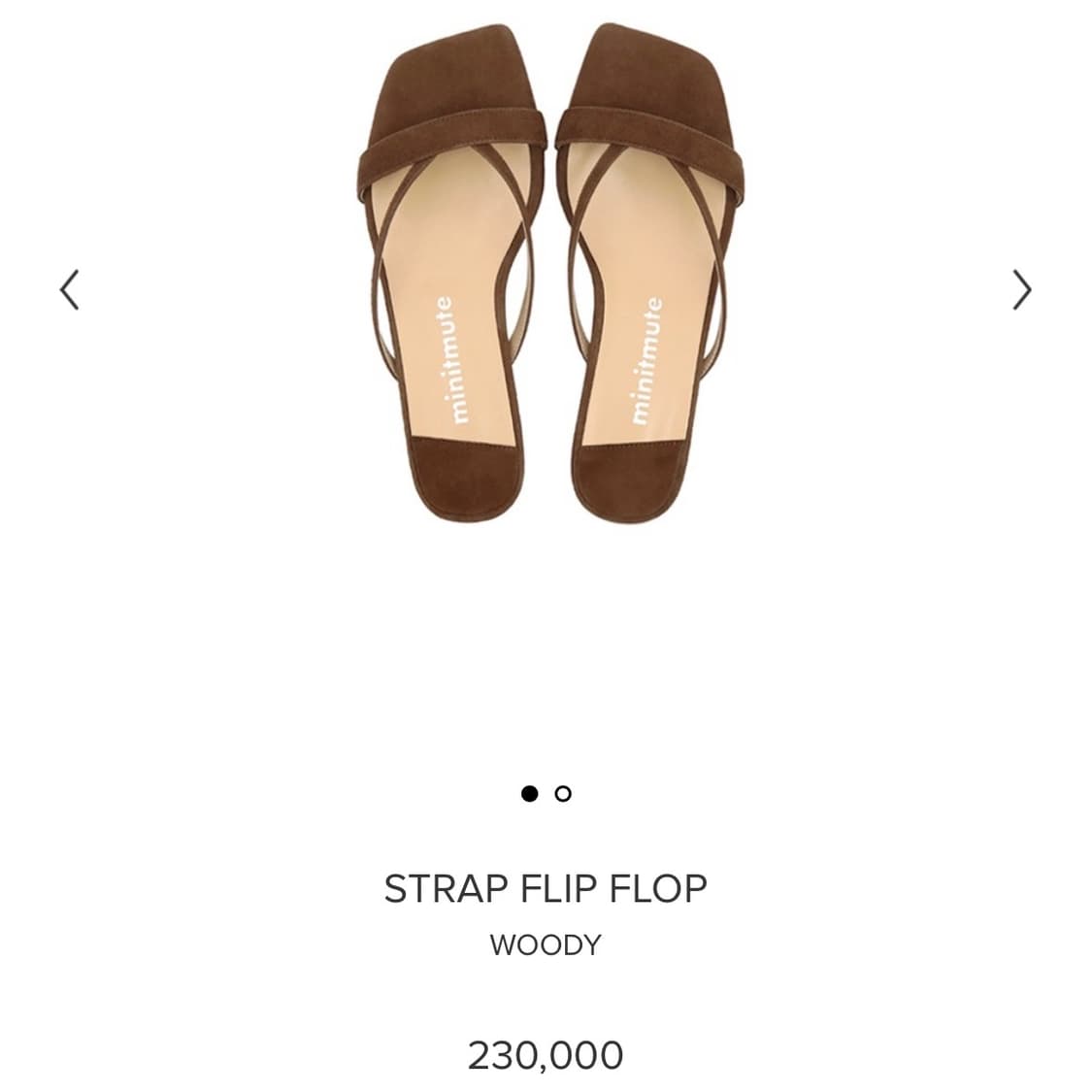 미닛뮤트 스트랩 플립 플랍 우디 230 상품이미지2