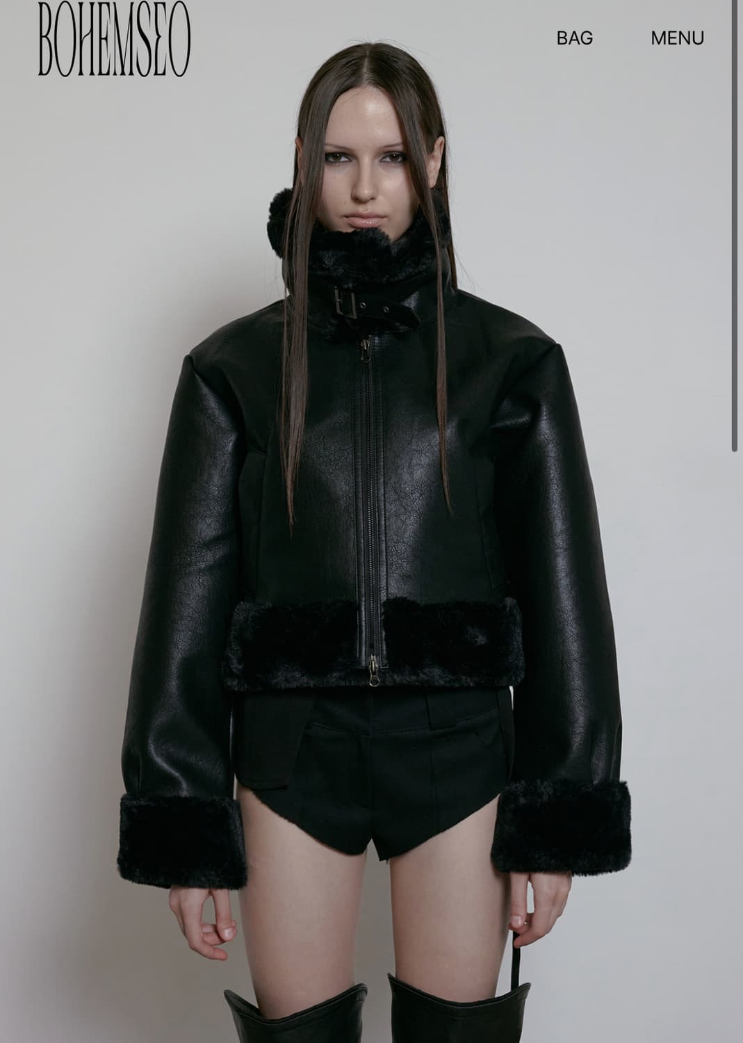 보헤미안서울 무스탕 23fw 상품이미지1