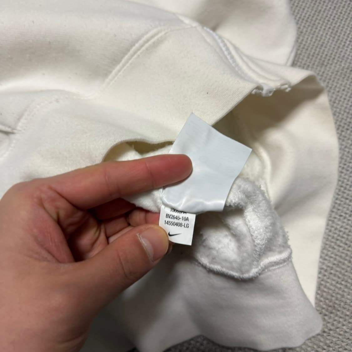 나이키 스몰로고 기모 후드집업 상품이미지3