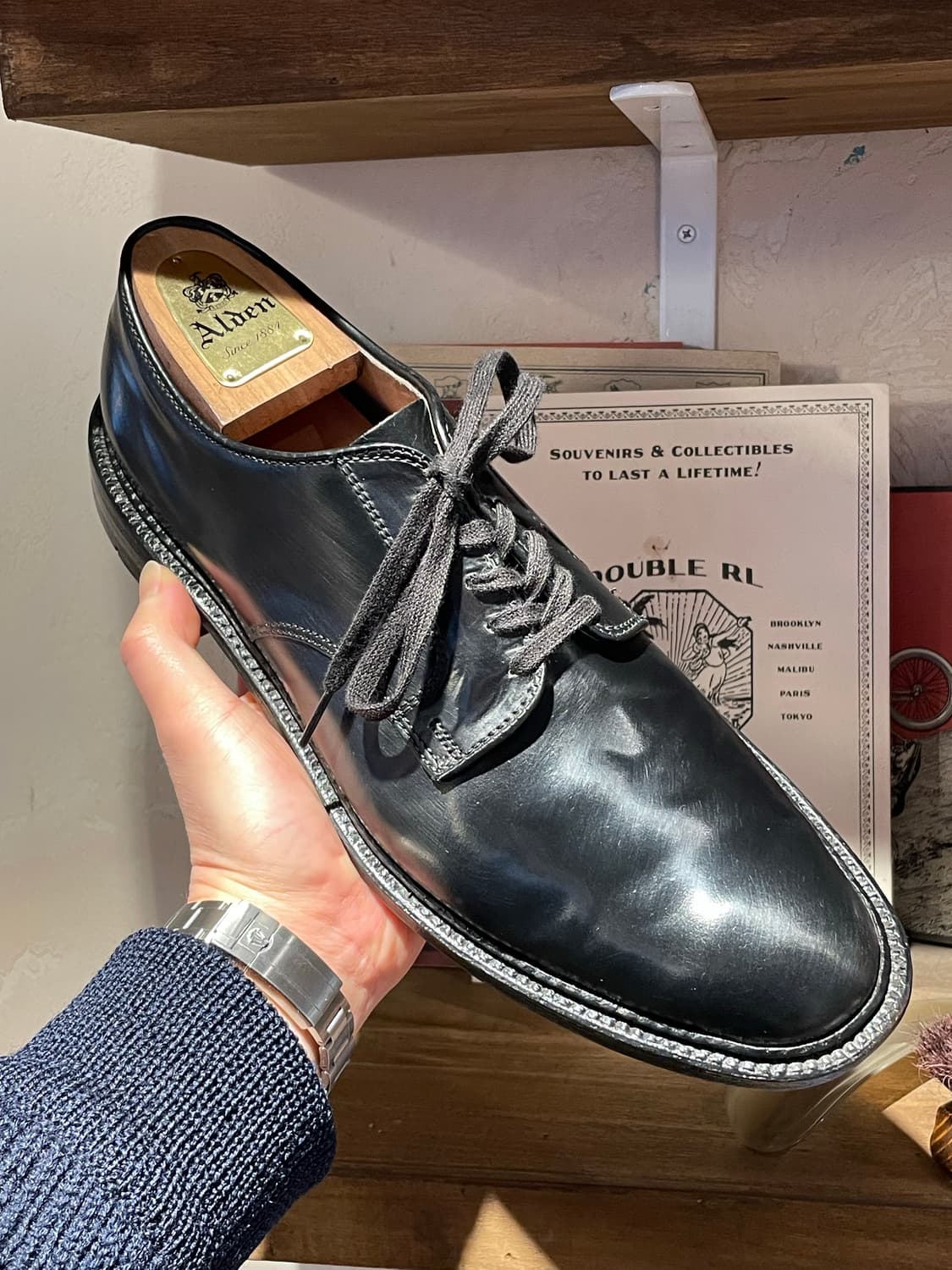 Alden 알든 코도반 플레인토 판매 rrl 상품이미지4