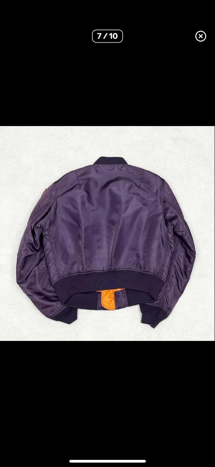 재팬 아비렉스 퍼플 탑건 패치 MA-1 상품이미지7