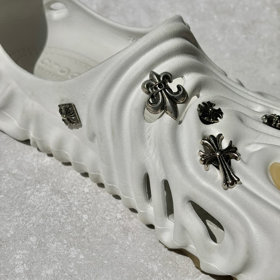 Oribell (7개 세트) 크롬 빈티지 크로스 버클 크록스 지비츠 상품이미지5