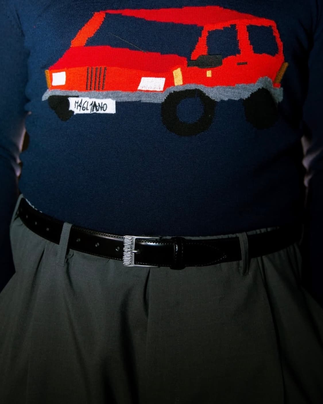 [M]마리아노 25fw 레터링 벨트 상품이미지1