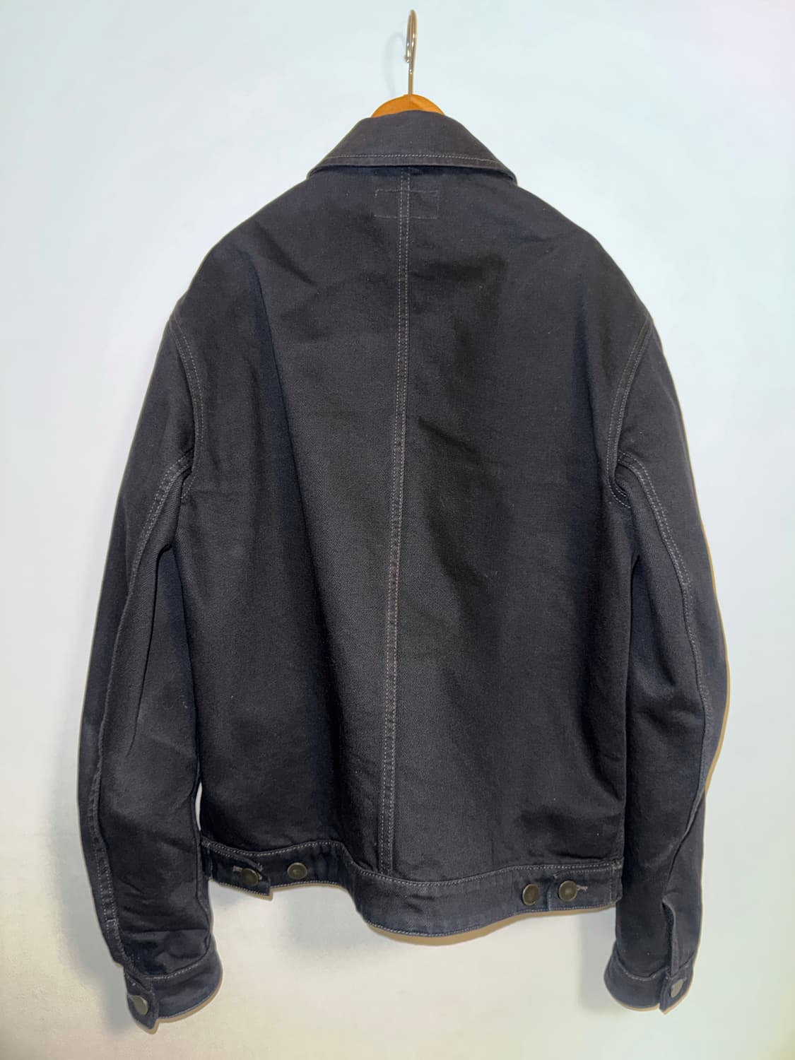 르메르 21ss 블랙 데님 지퍼 트러거 자켓(46사이즈) 상품이미지5