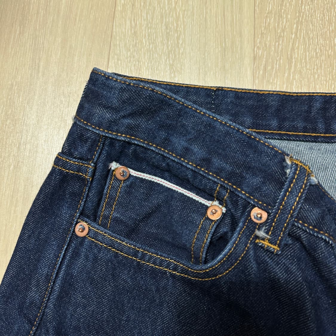 M(약 32) 아웃스탠딩 셀비지 데님 상품이미지4