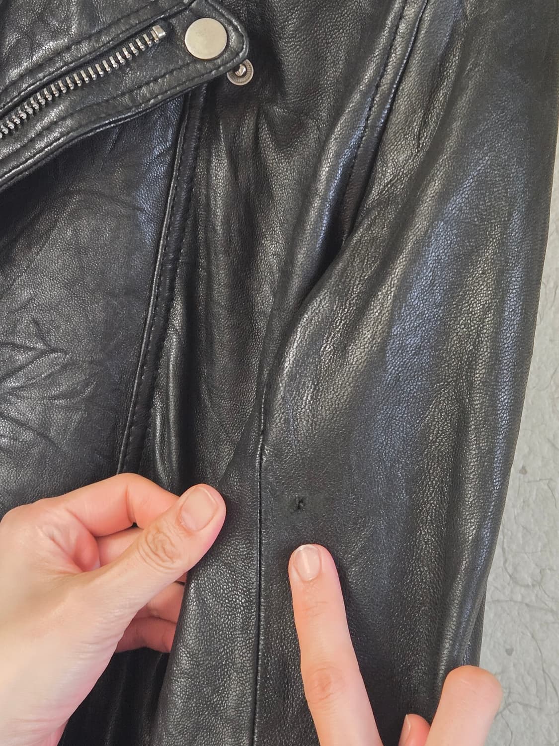 돌체앤가바나 빈티지 라이더 양가죽? 자켓 S 상품이미지6