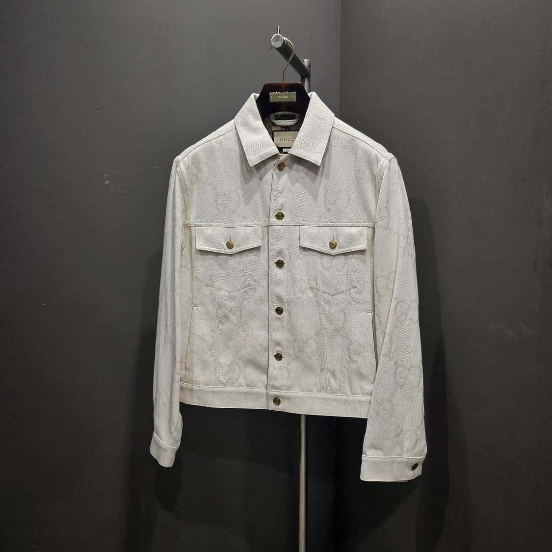 구찌 GG로고 자카드 맥시 데님자켓 상품이미지2