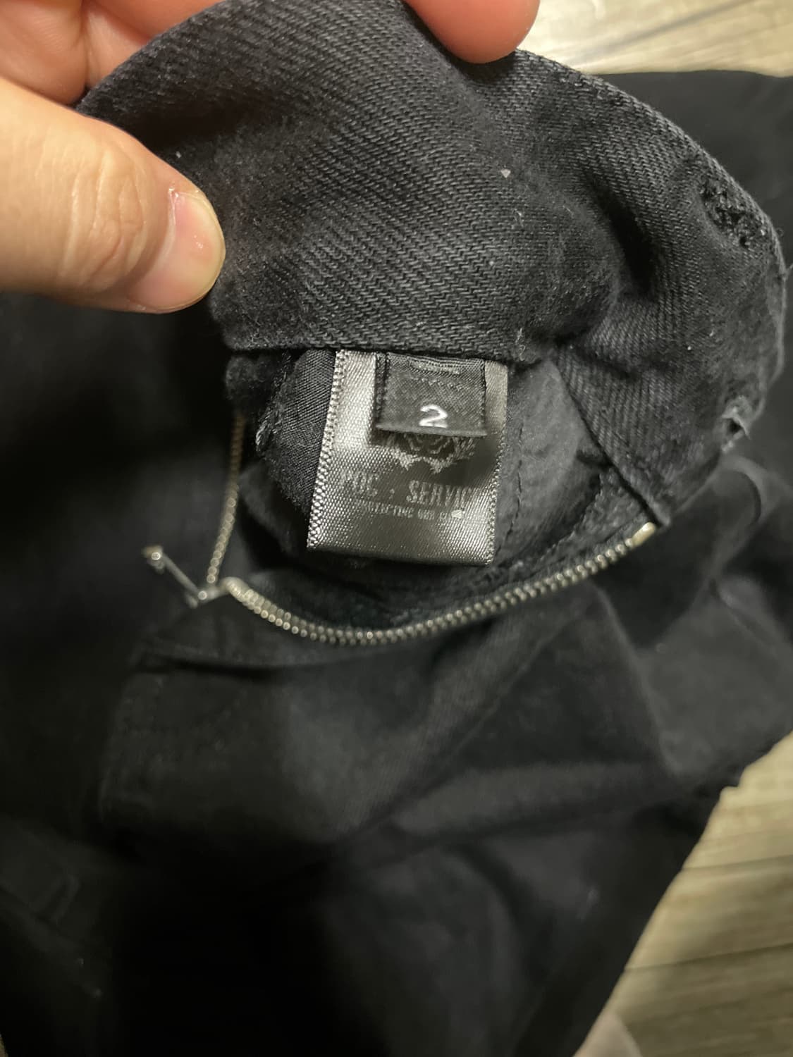 포그서비스 플레어팬츠 블랙 2사이즈 판매합니다. 상품이미지5