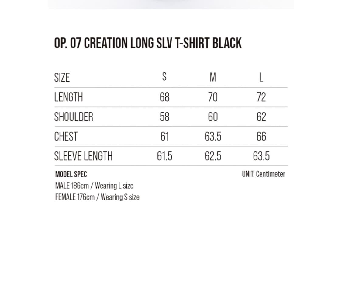 CREATION LONG SLV T-SHIRT BLACK 상품이미지3