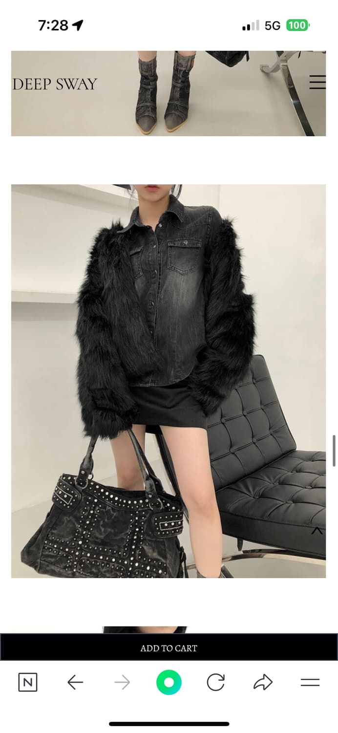 페이크퍼 1회착용(보세) 상품이미지10