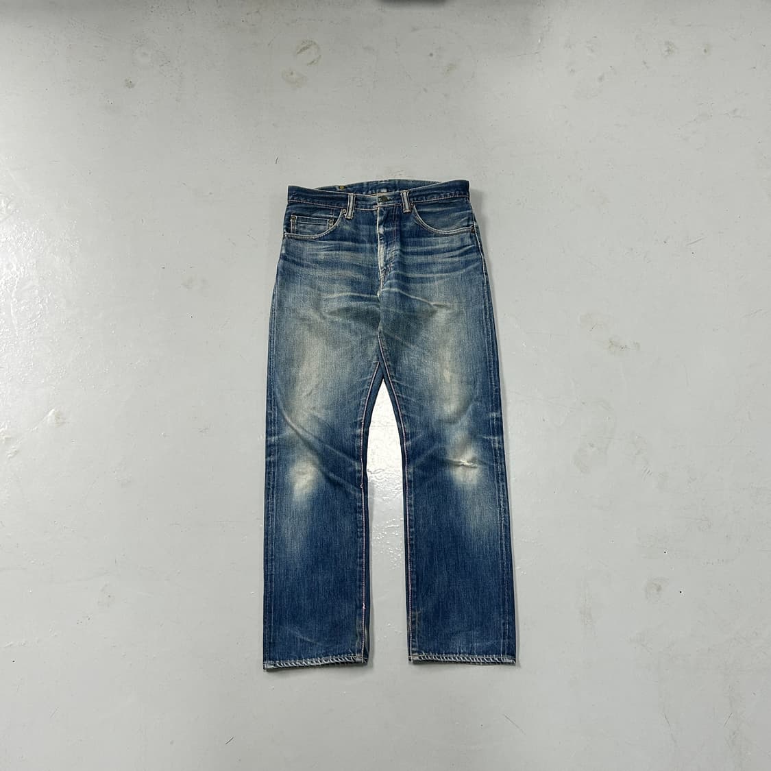 모모타로진스 워시드 셀비지 데님  상품이미지1