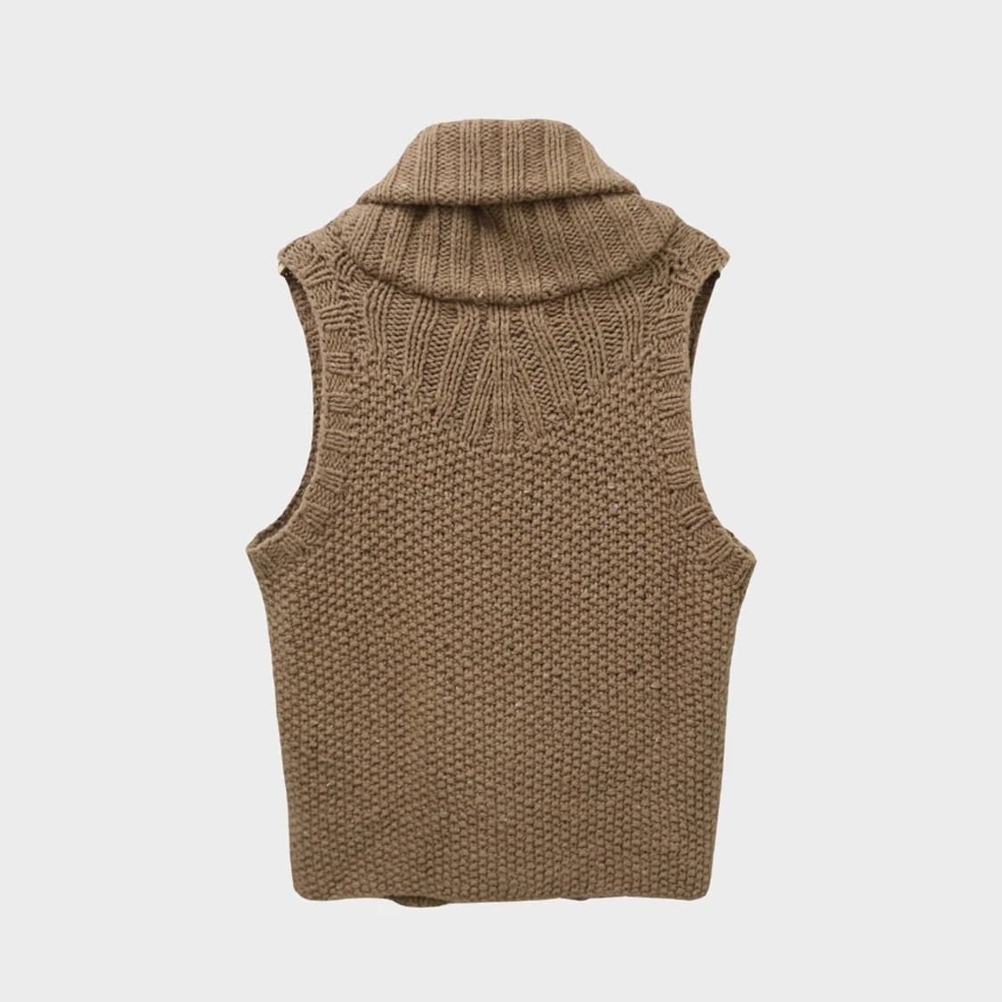 LOYTAA 니트 하이넥 꽈배기 베스트 63722 상품이미지2