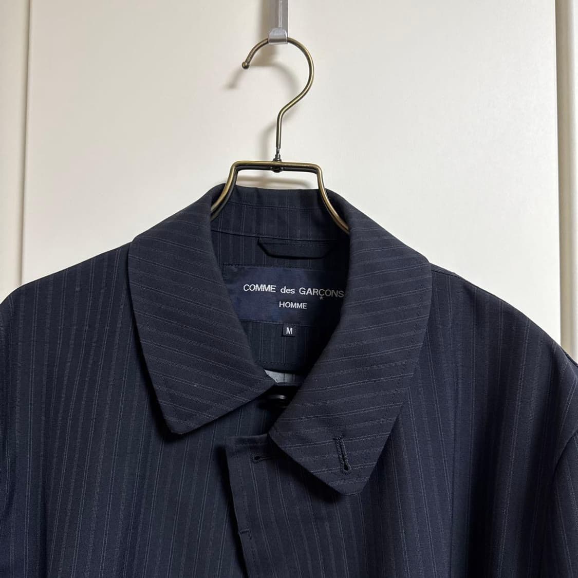 꼼데가르송 옴므 스트라이프 발마칸 코트 상품이미지2