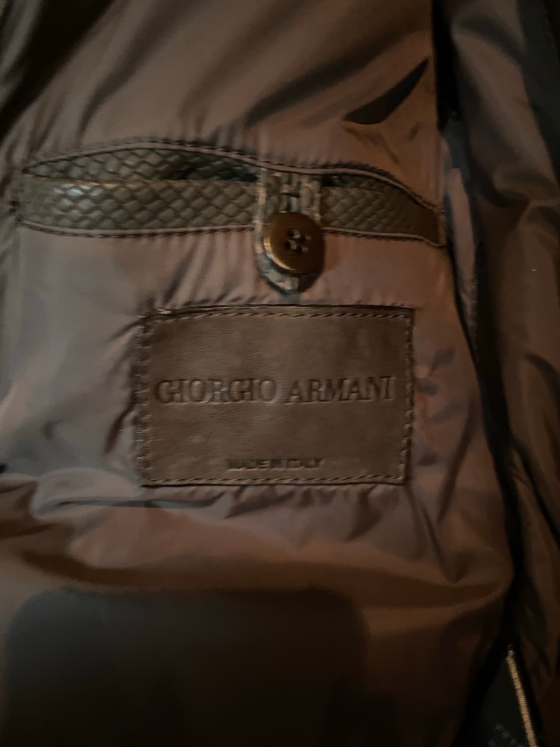 조르지오 아르마니 레더 자켓 가죽 상품이미지2