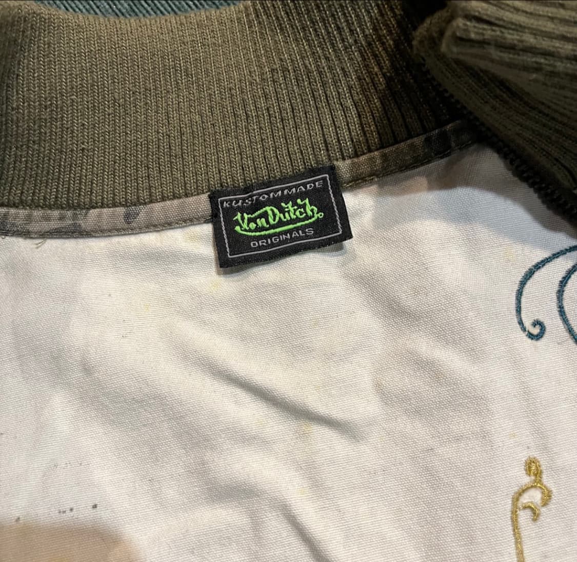 본더치 카모 집업 자켓 자수 포인트 상품이미지7