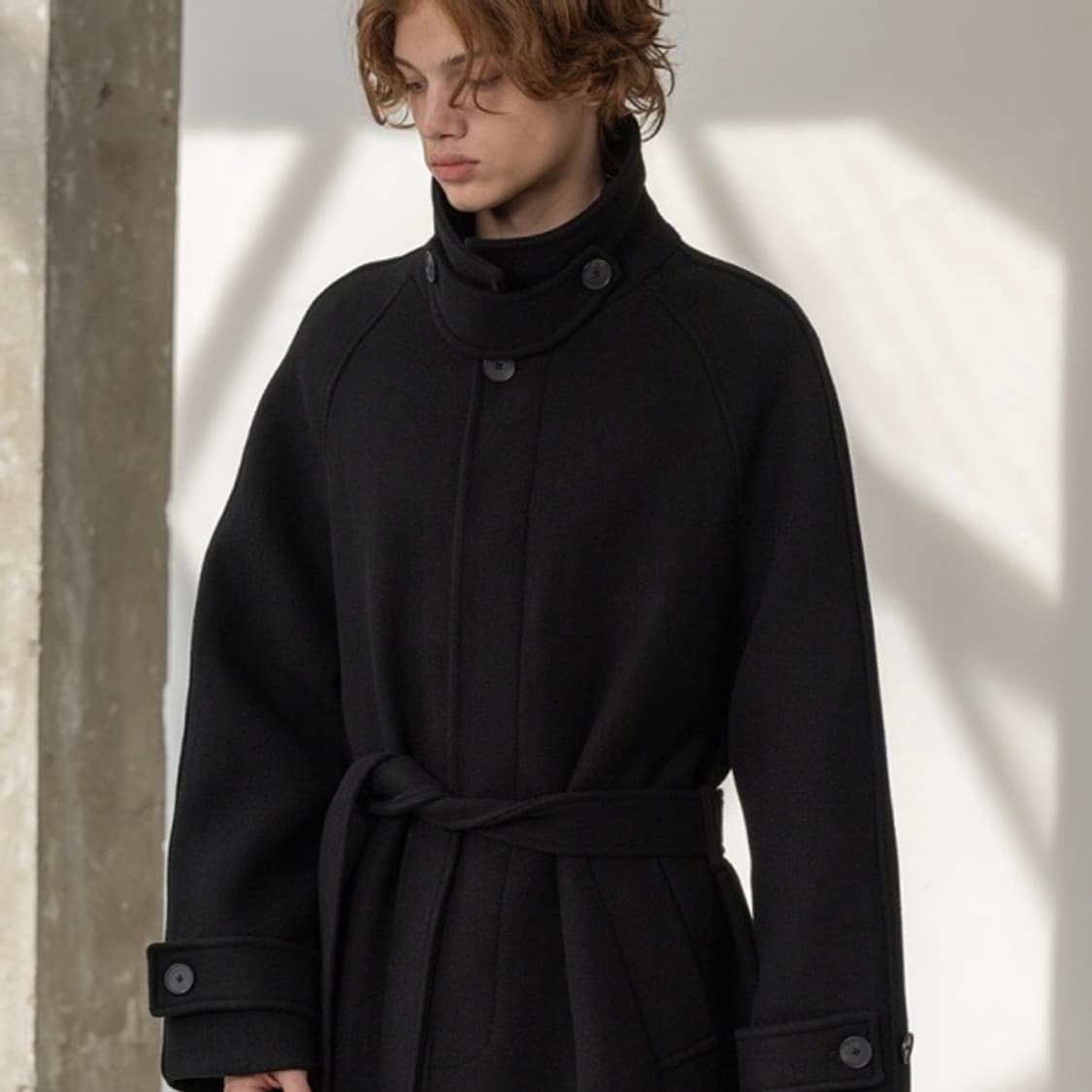 (2) 데꼬로소 트리움 발마칸 울 로브 코트 상품이미지2