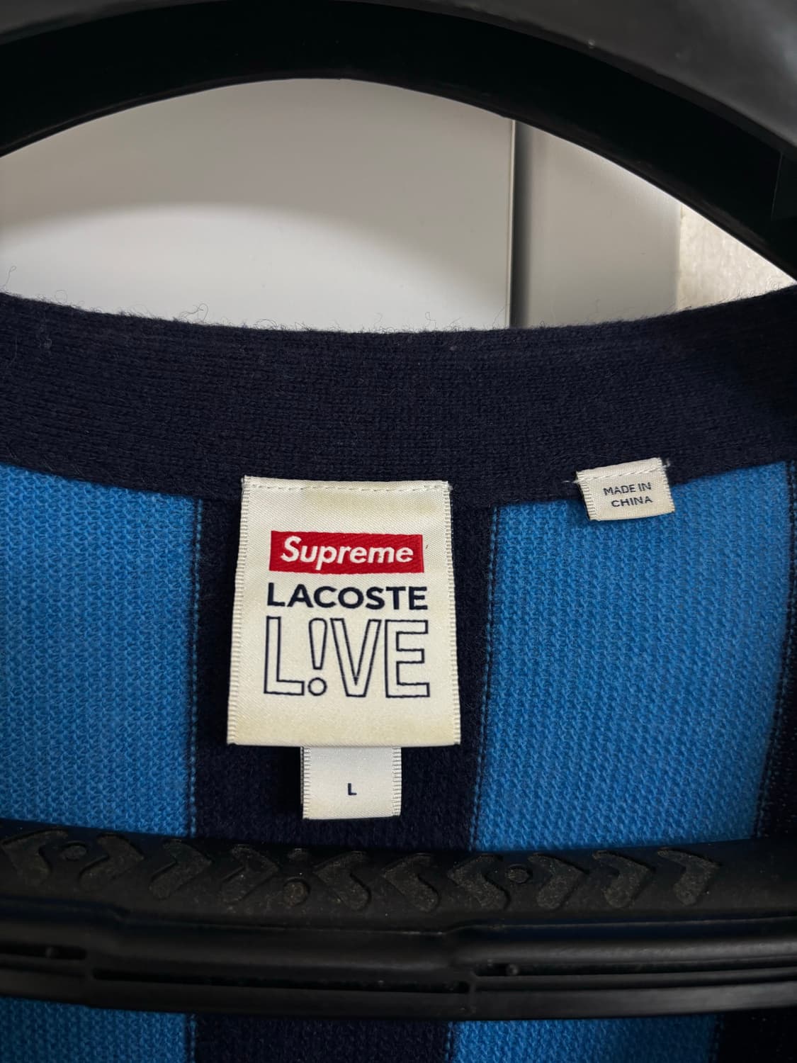 슈프림 x 라코스테 19FW 스트라이프 가디건 상품이미지4