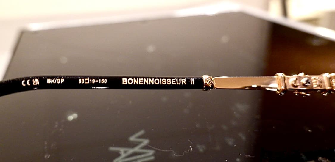 크롬하츠 보넨노이슈어2 블랙/골드 안경 상품이미지10