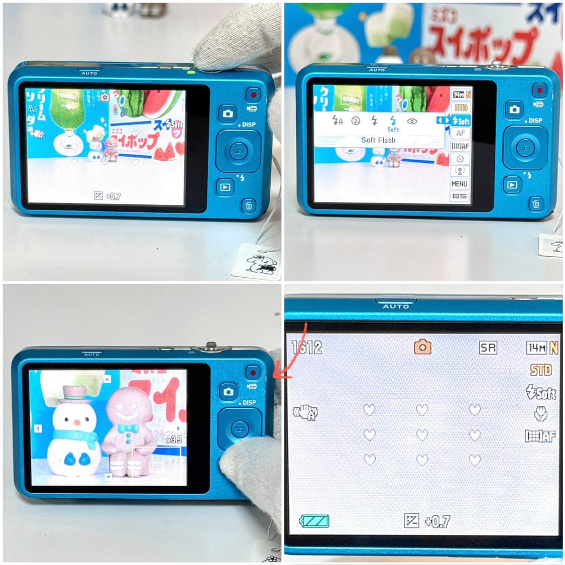 카시오 엑슬림 Z800 베이비블루 빈티지디카 상품이미지4