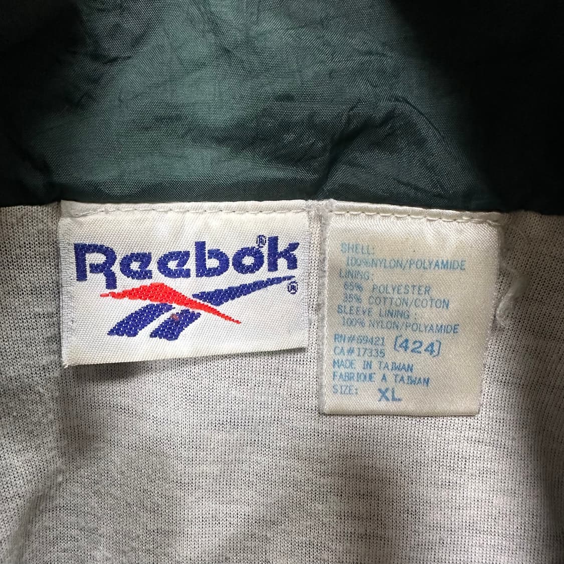 ✨ (바배) 리복 90s 올드스쿨 빅로고 그린 바람막이 상품이미지3