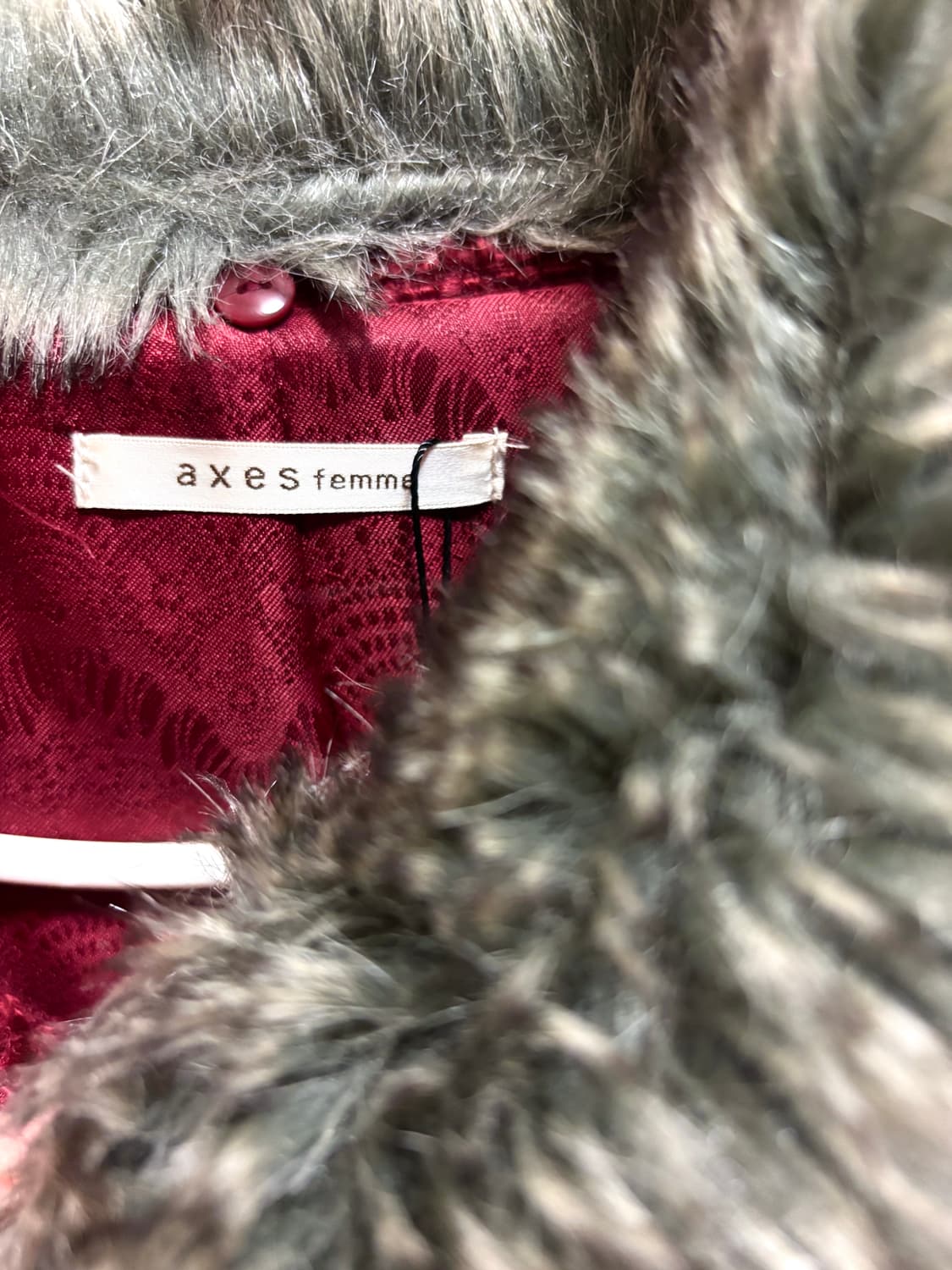 엑시즈팜 퍼 하프 코트 상품이미지4