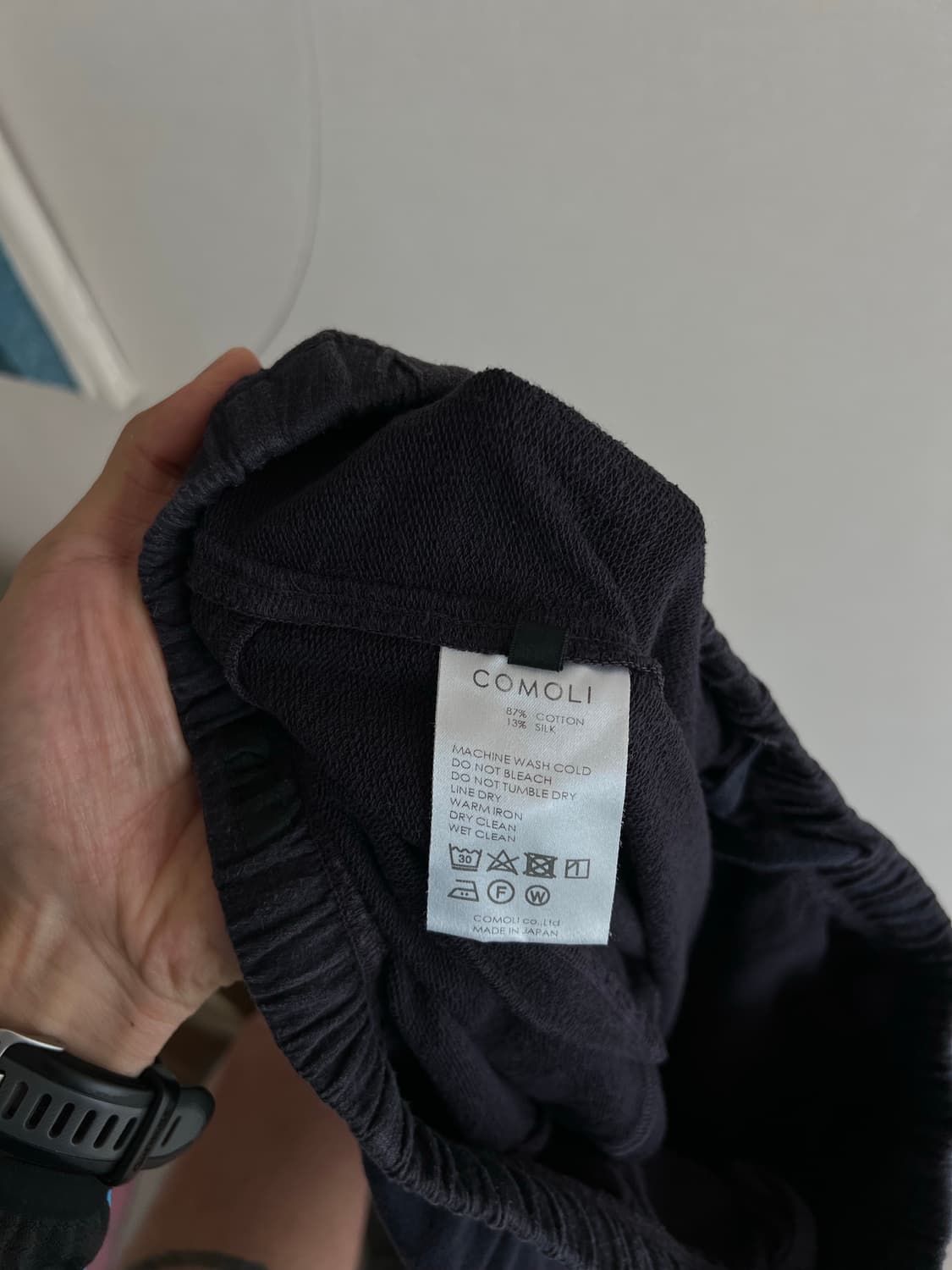 23ss comoli 코모리 실크 코튼 저지 팬츠 3사이즈 상품이미지6