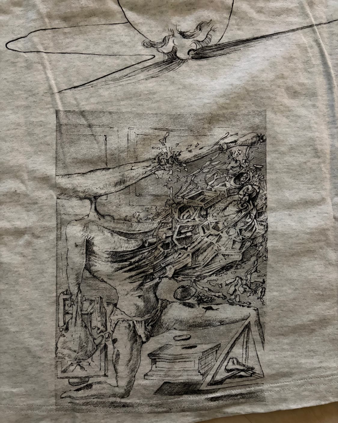90s salvador dail art t shirt 상품이미지4