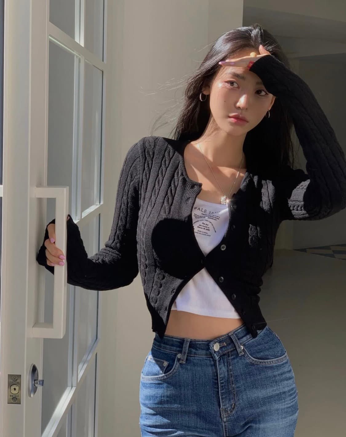 페일제이드 Twist Cadigan Black 상품이미지1