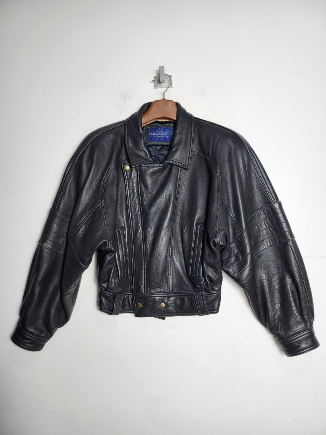 빈티지 양가죽 크롭 범버 자켓 상품이미지1