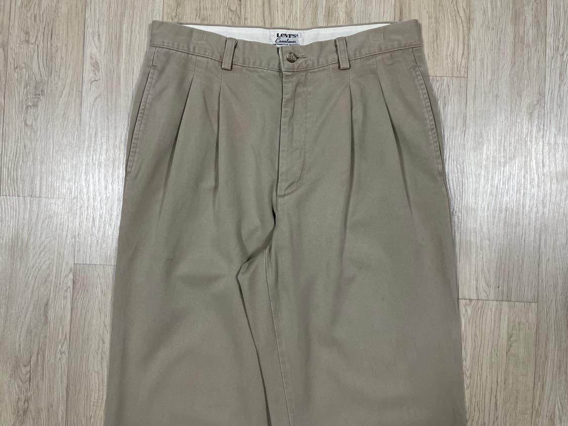30~31) 90's 리바이스 재팬 클래식 투턱 치노팬츠(일본제) 상품이미지5