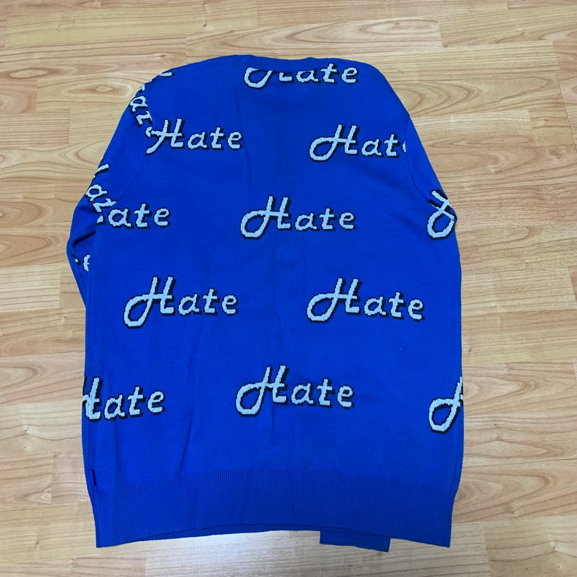슈프림 13FW 헤이트 스웨터 니트 블루 미디엄 상품이미지4