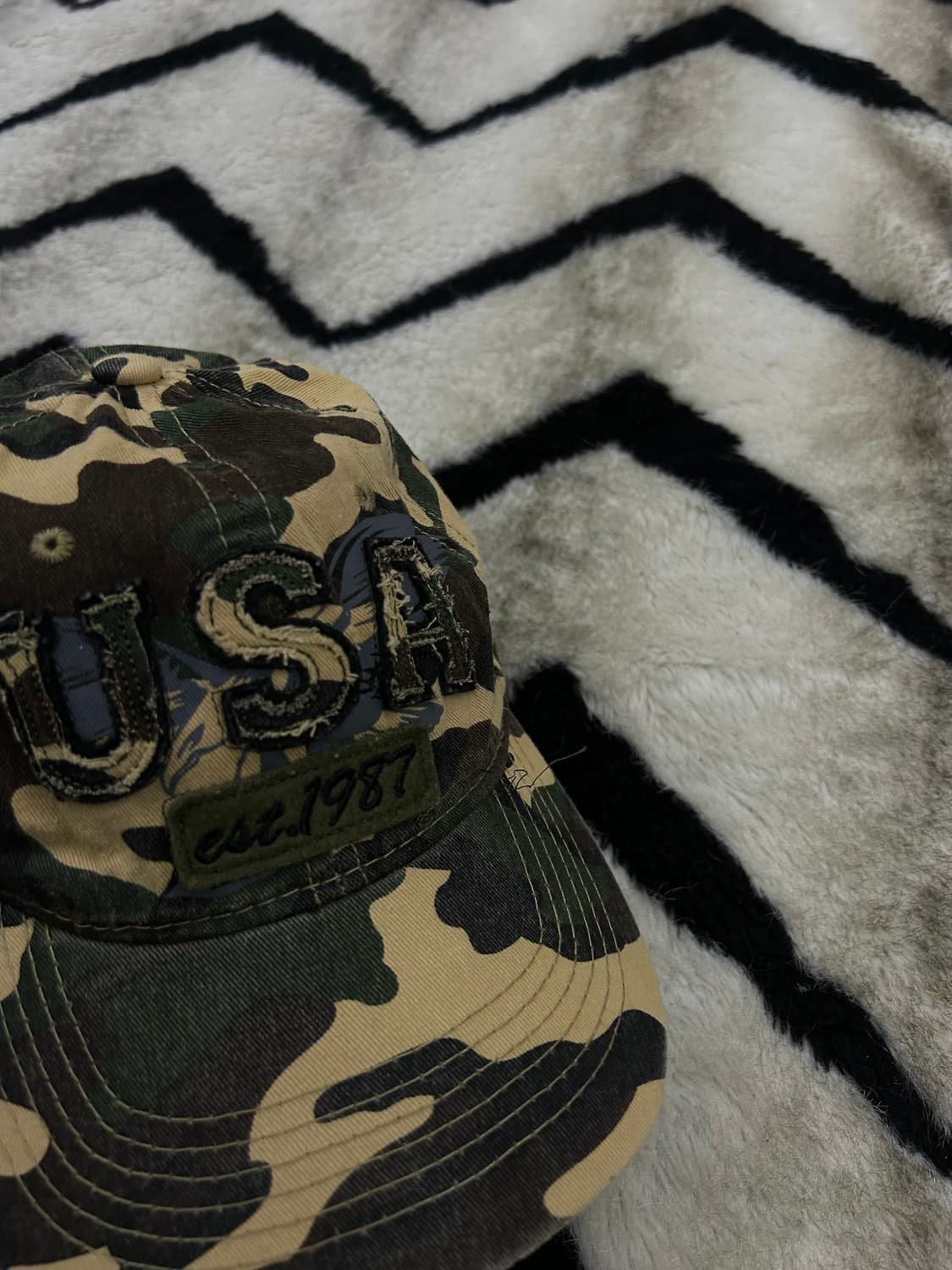 빈티지 USA 카모플라쥬 볼캡 상품이미지1