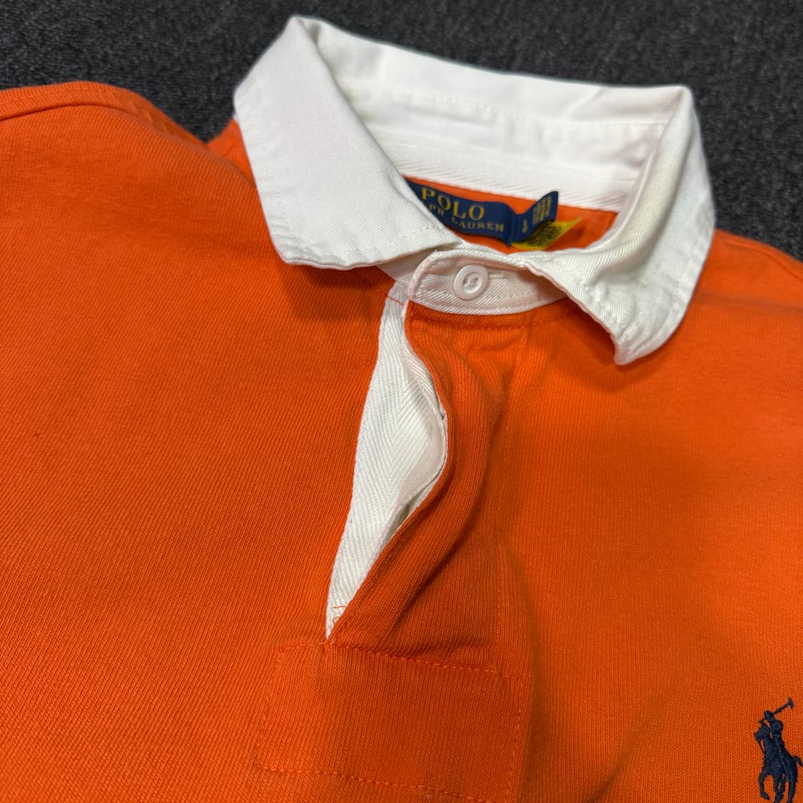 폴로 랄프로렌 오렌지 럭비 셔츠  상품이미지7