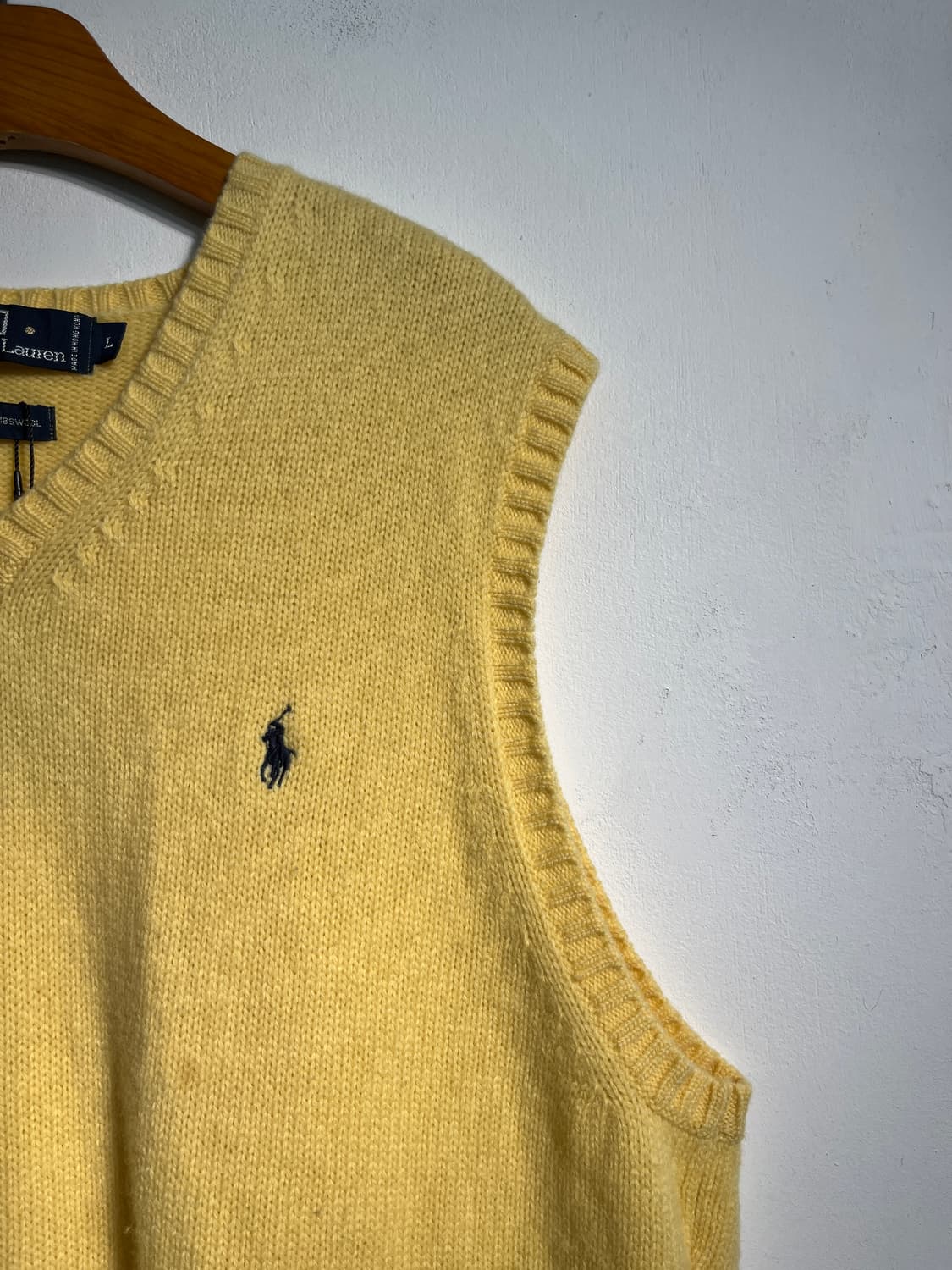 Polo Lambs wool 100% 폴로 램스울100% 베스트L 상품이미지6