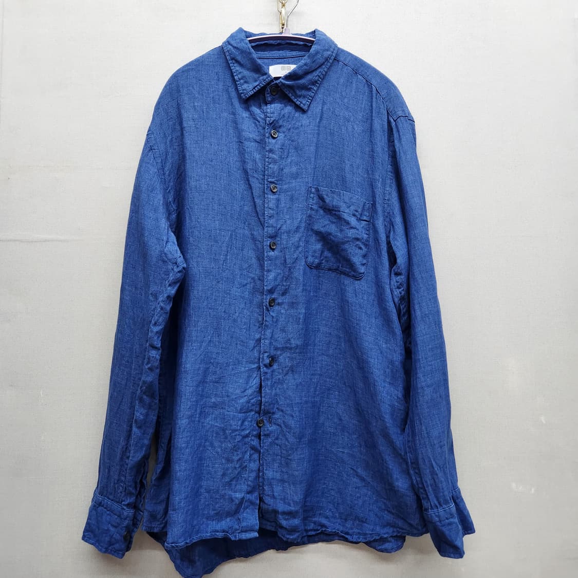 유니클로 원포켓 린넨 셔츠 L(L) 상품이미지1