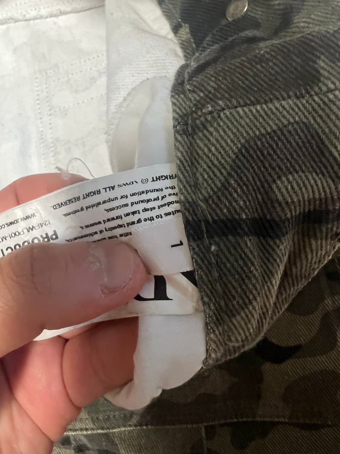 아이돈워너셀 카모팬츠1사이즈 상품이미지3