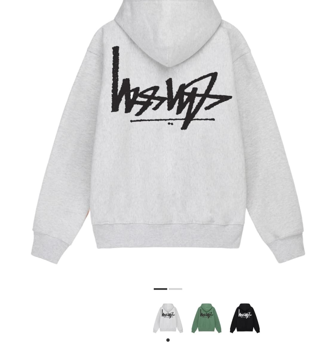 [L] 스투시 플립 후드 애쉬 헤더 상품이미지1