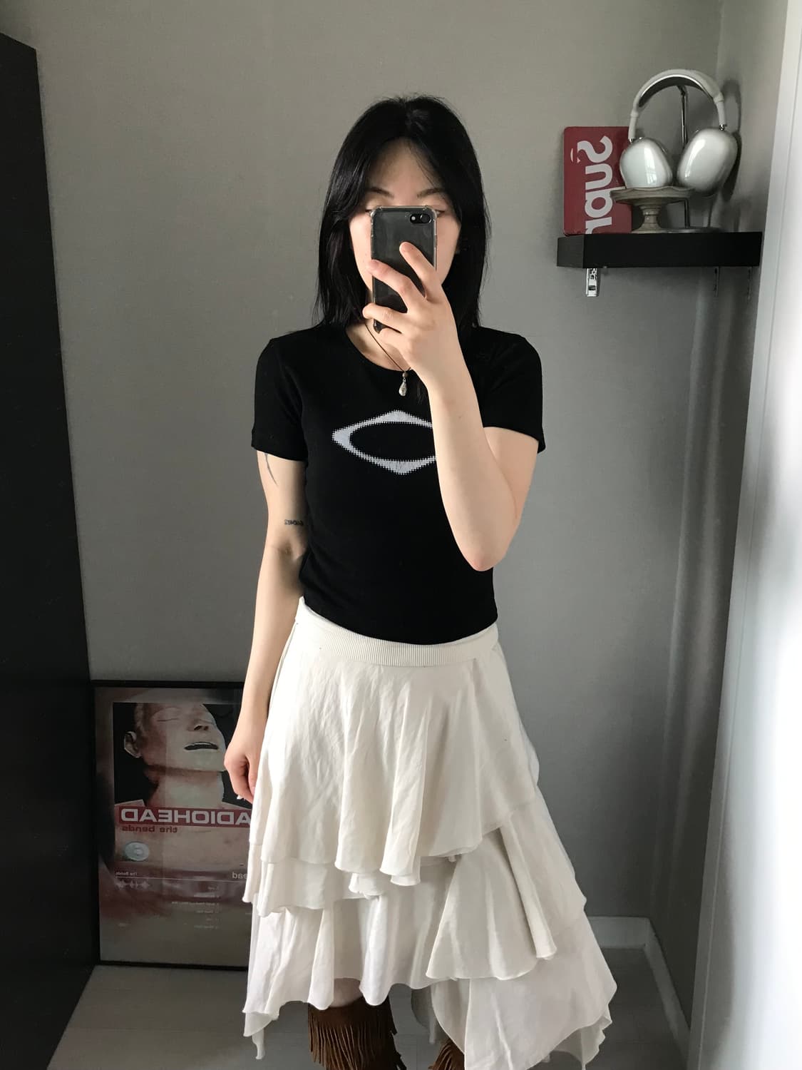 미스치프 롬버스 블러 티셔츠 상품이미지1