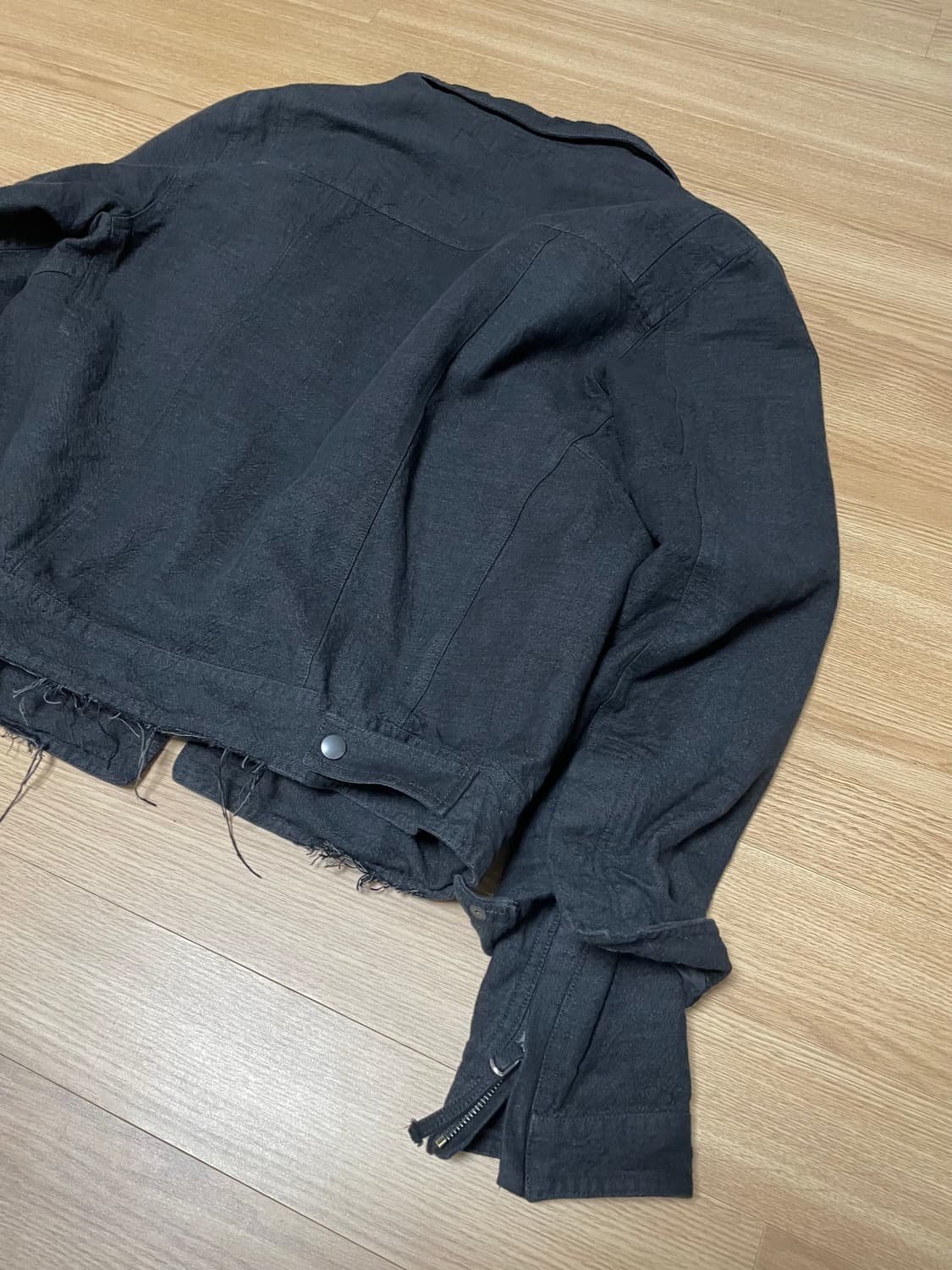 [L] blackmerle double sleeve blouson 상품이미지7