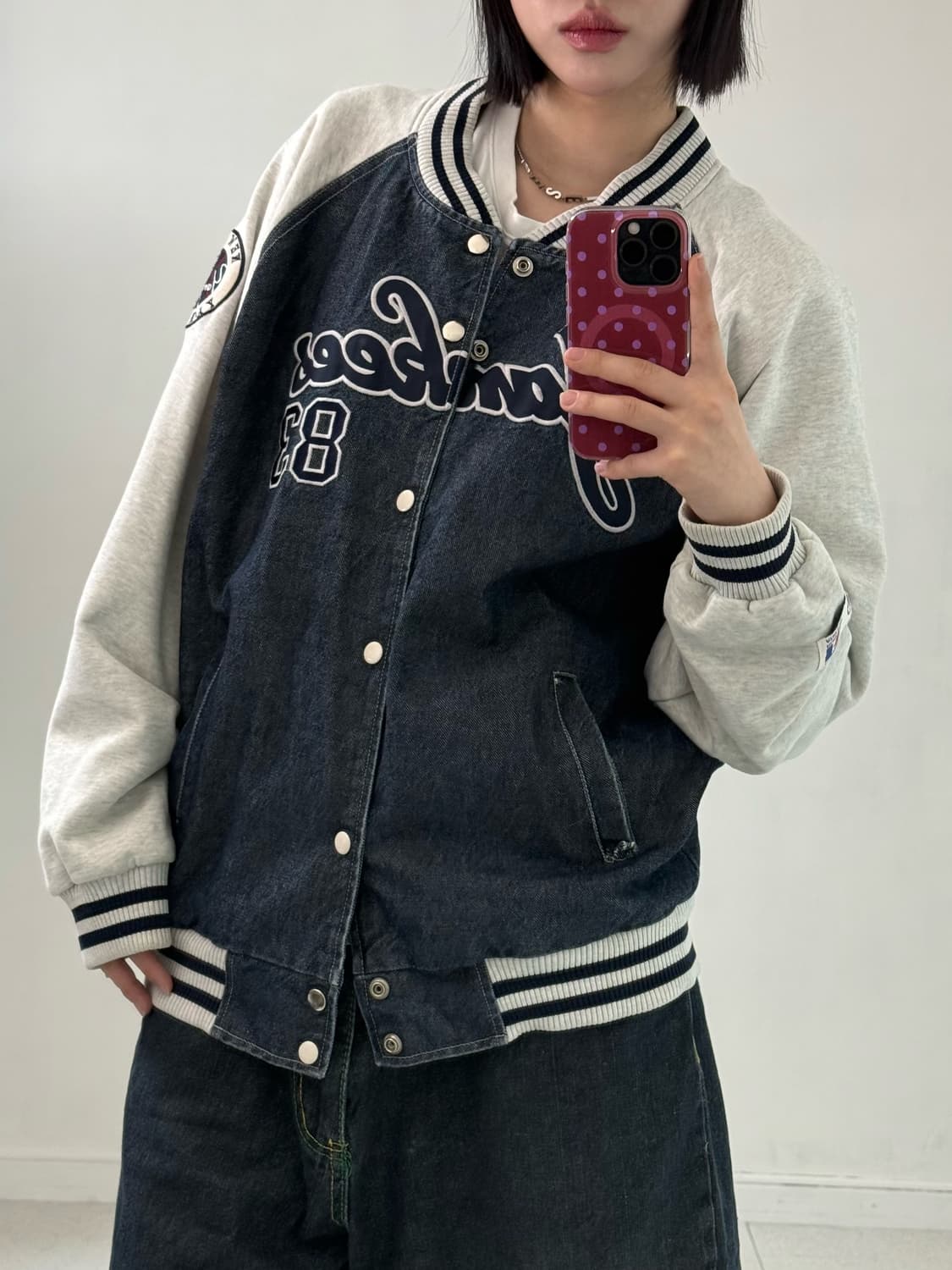 90‘s 러셀 mlb 바시티 자켓 상품이미지2