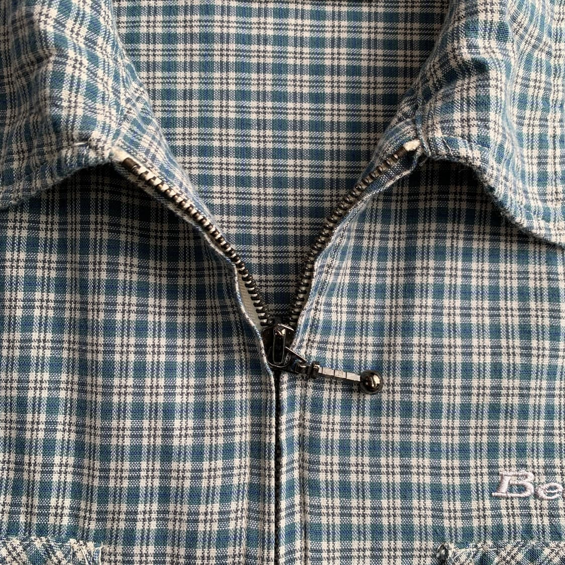 일본 빈티지 BEAR 아웃포켓 체크 셔츠 점퍼1924 상품이미지4