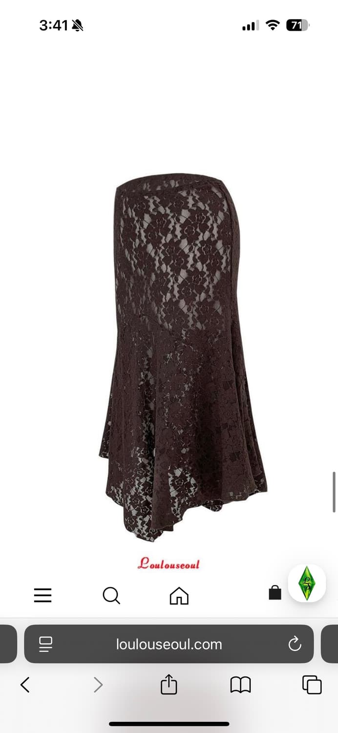 루루서울 재즈클럽스커트 브라운 상품이미지4