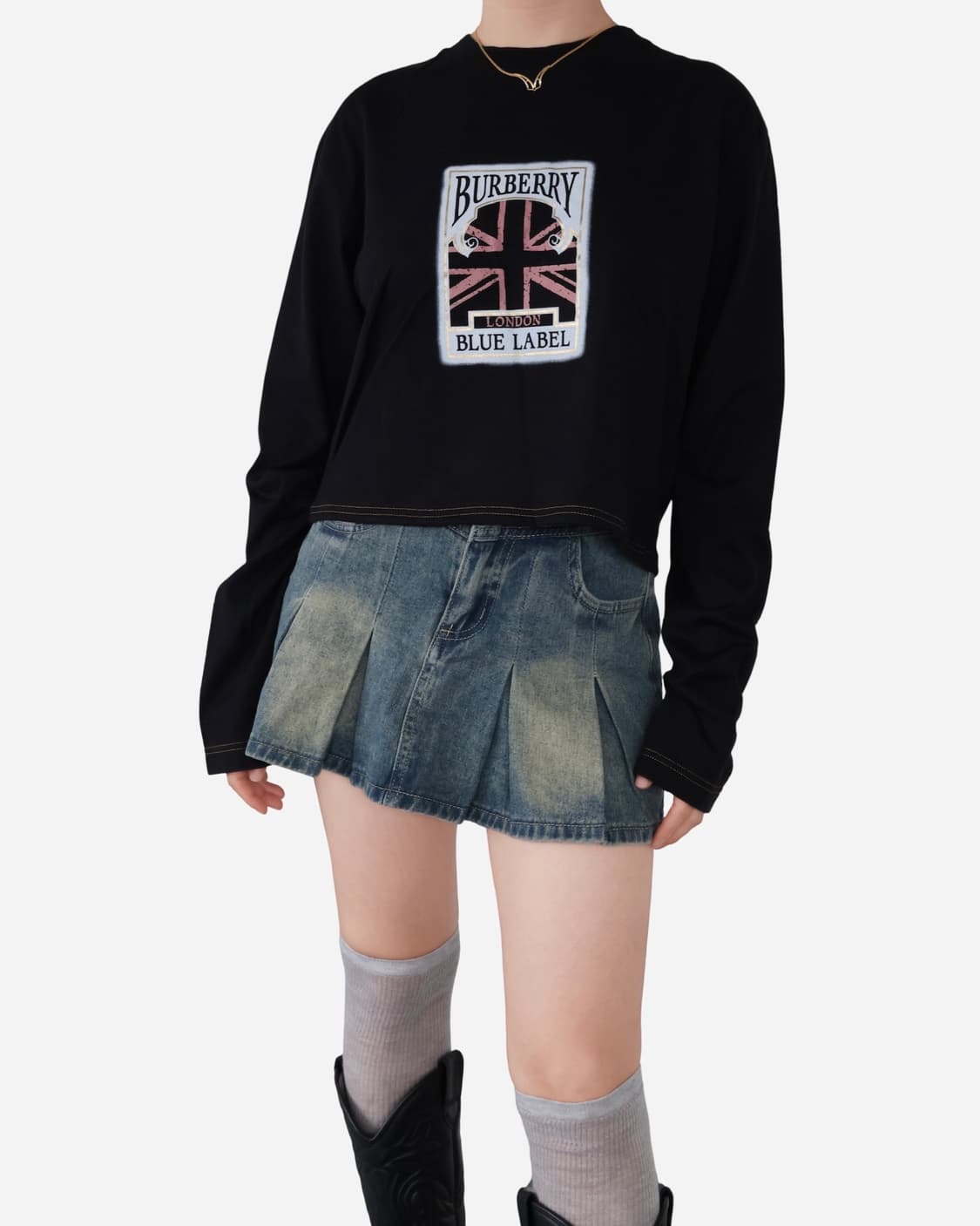 Burberry Union Jack Crop T-shirt 상품이미지2