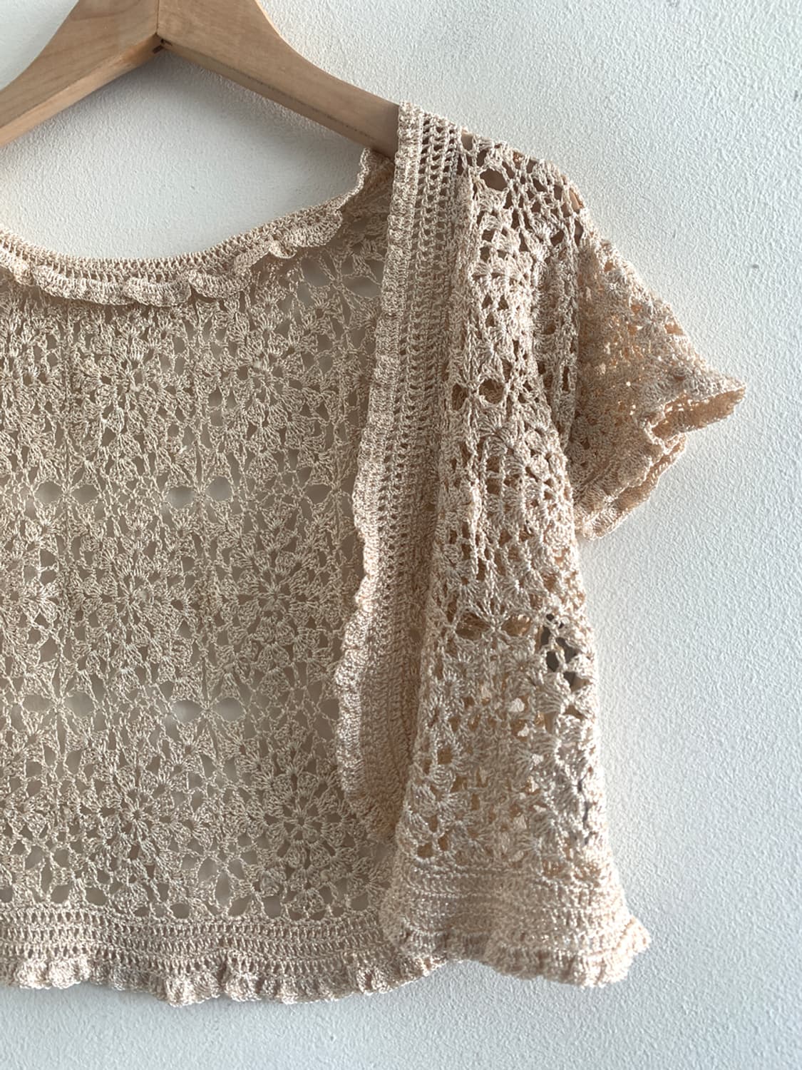 Punching frill bolero cradigan(beige) 상품이미지4